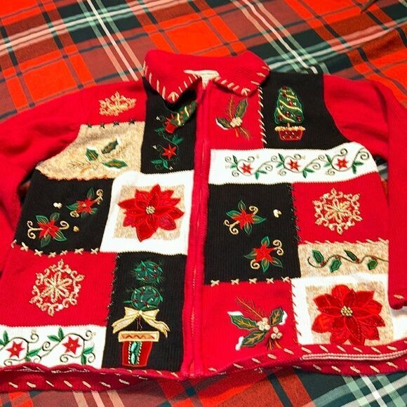 Heirloom collectibles Sweaters - Holiday Christmas Cardigan ugly sweater M